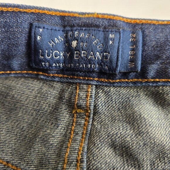 Lucky Brand Jeans Mens 38x32 Blue Denim 121 Slim Dark Wash Casual Normcore - Picture 8 of 9
